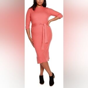 NWT Belldini Crew Neck Sweater Plus Size Dress Bodycon Chic
